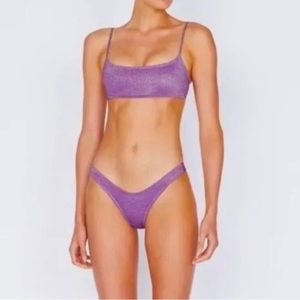 💜PURPLE💜 sparkly triangl bathing suit